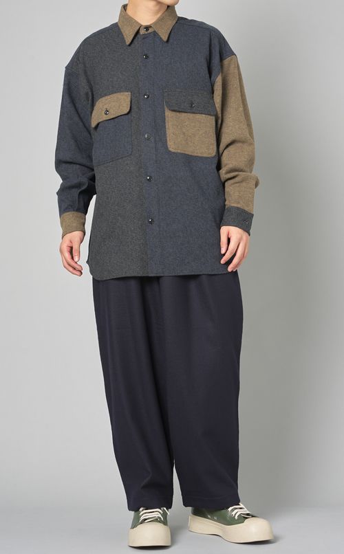 コットンツイードクレイジーシャツ