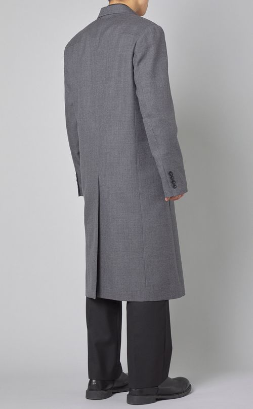 ウールツイルダブルロングコート
