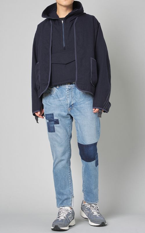 デニムリメイクイージーパンツ