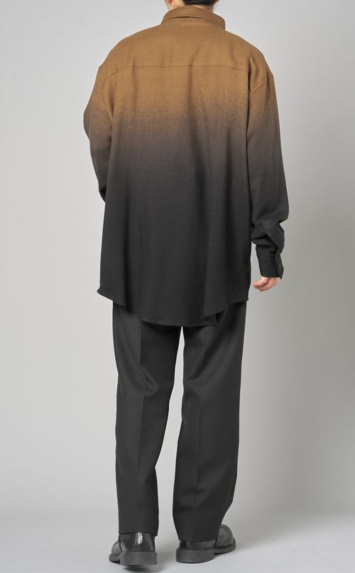 オーバーサイズウールシャツ