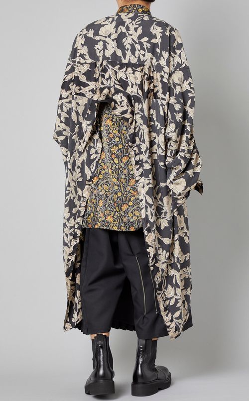 フラワープリント2wayシャツ