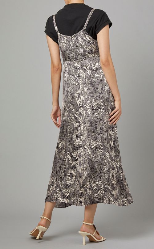 パイソンプリントキャミソールワンピース