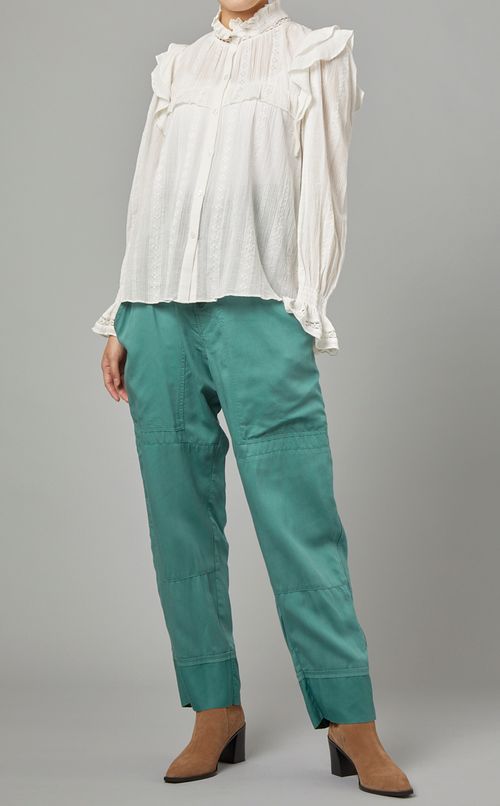 ハイライズウエストマークパンツ