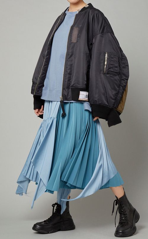 キルティングコンビMA-1ブルゾン