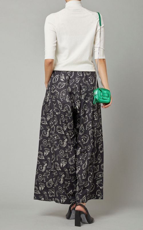 マルチプリントイージーワイドパンツ