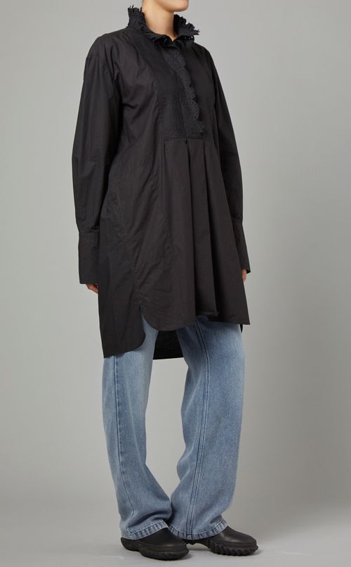 エンブロイダリーハイネックチュニック