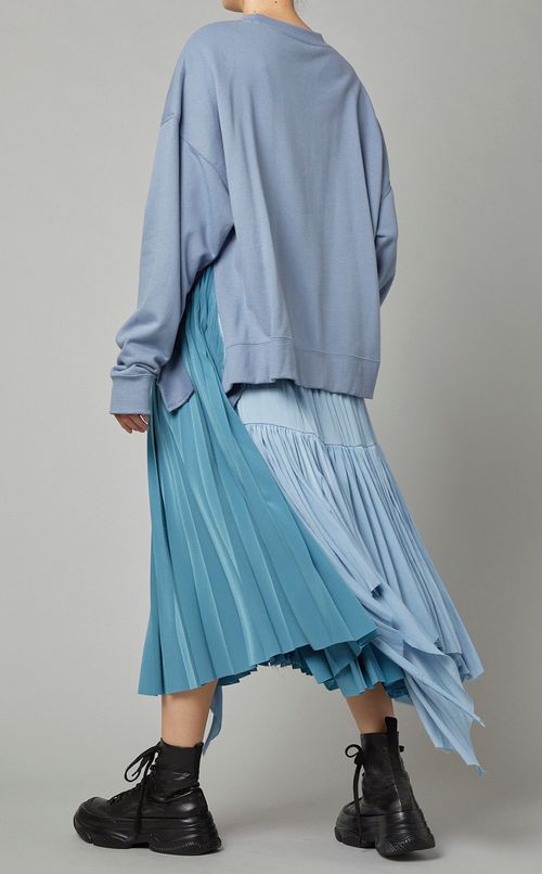 コンビネーションフレアワンピース