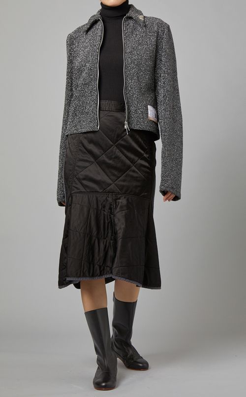 ストレッチジップアップブルゾン