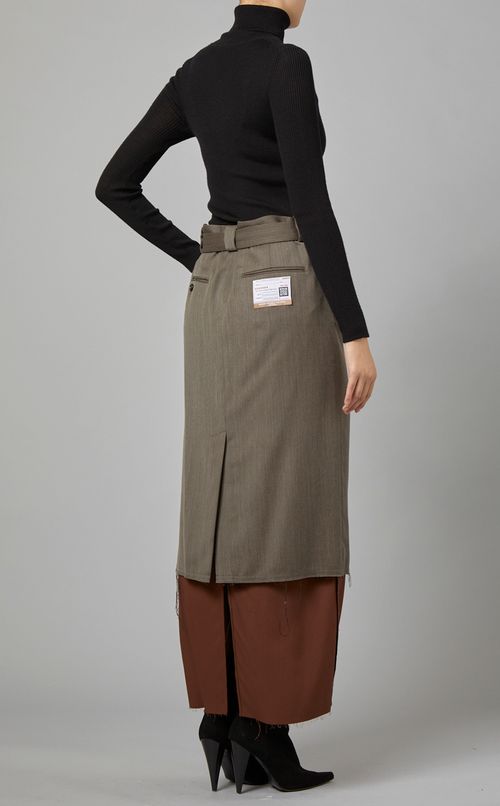 2wayバイカラースカート