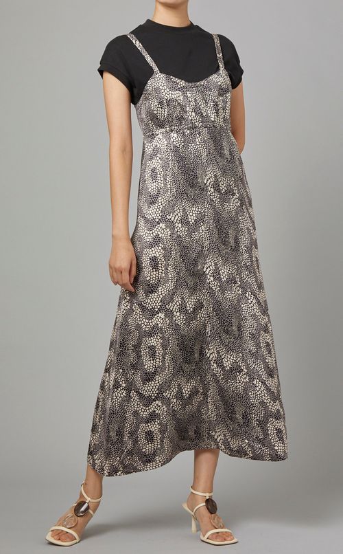 パイソンプリントキャミソールワンピース