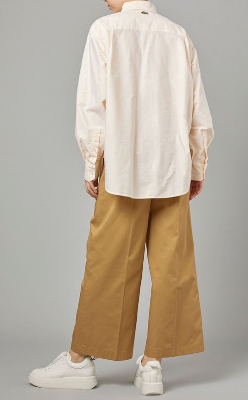 エンボスロゴストライプシャツ