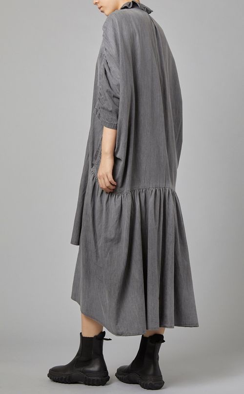 デニムコクーンドレス