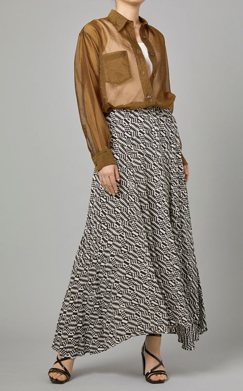 オーガンジートランスペアレントシャツ