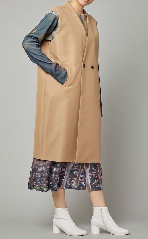 リブクルーネックワンピース