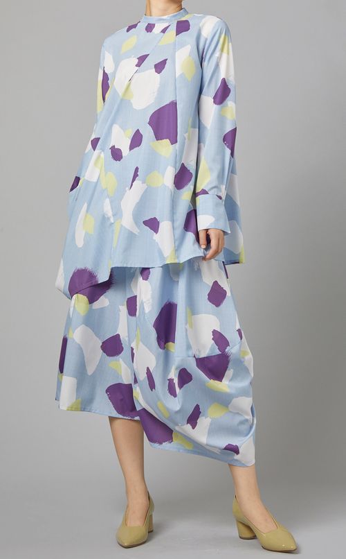 アシンメトリードレーププルオーバー