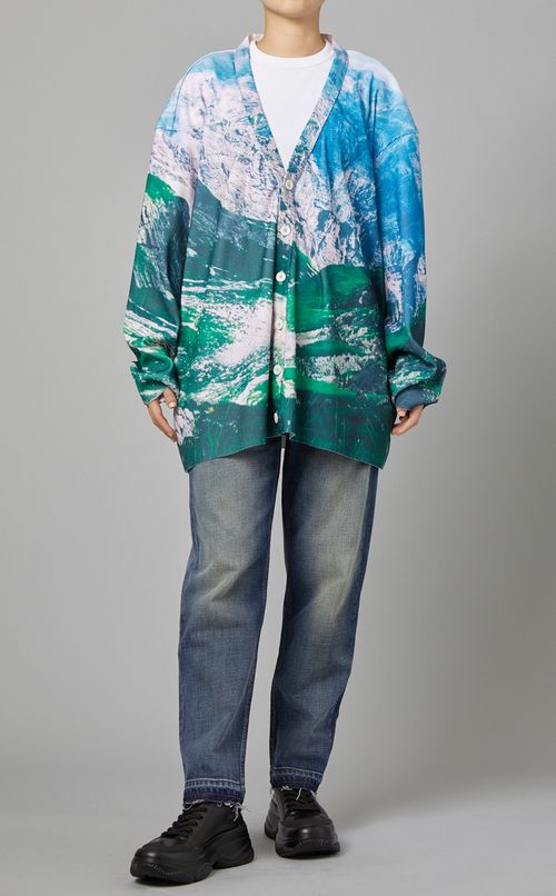 リブカーディガン