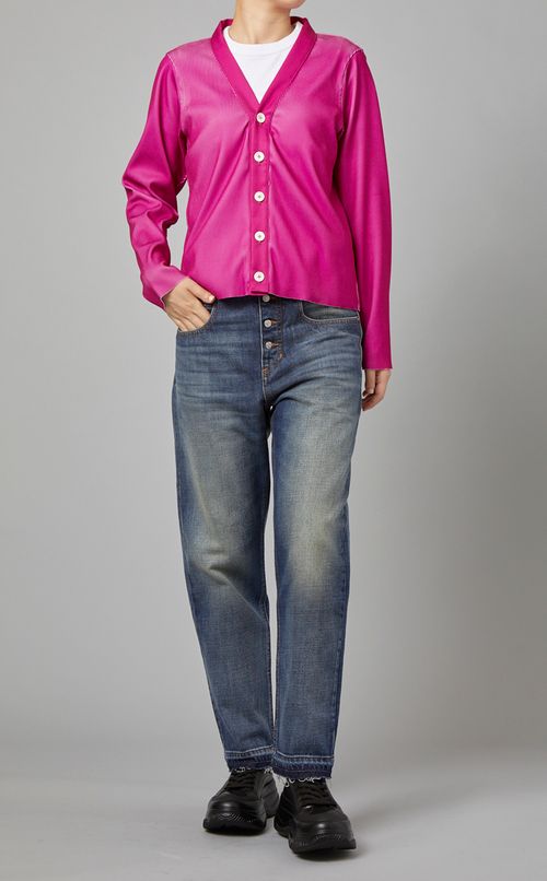 リブカーディガン