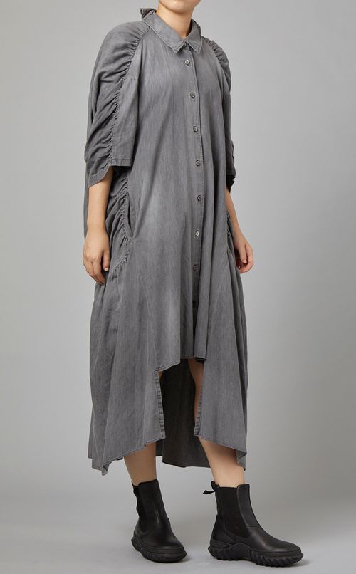 デニムコクーンドレス