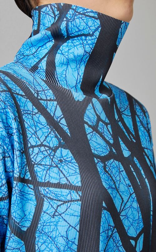 リブハイネックワンピース