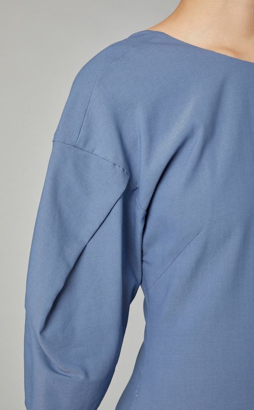 ギャザーバッグショートスリーブドレス