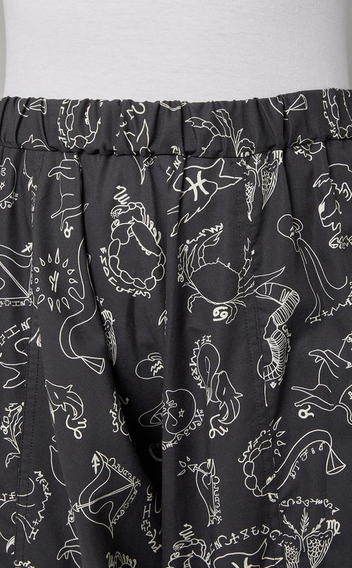 マルチプリントイージーワイドパンツ