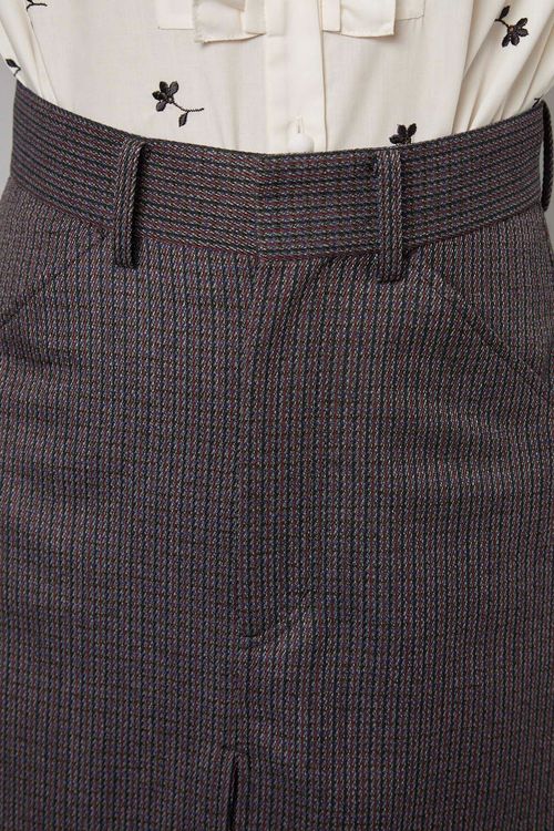 チェックボックスプリーツスカート