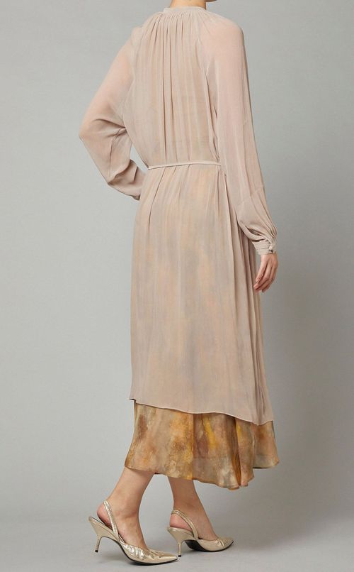 シフォンガウンワンピース