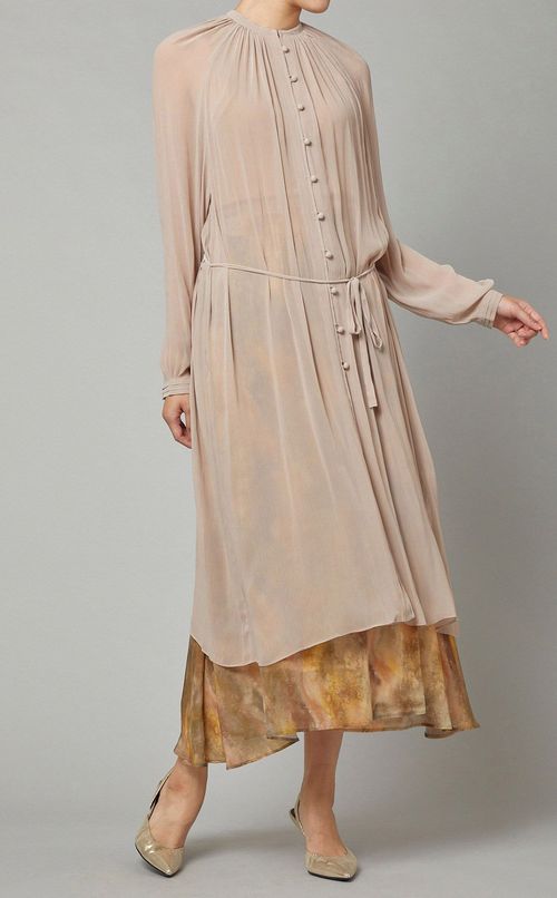 シフォンガウンワンピース