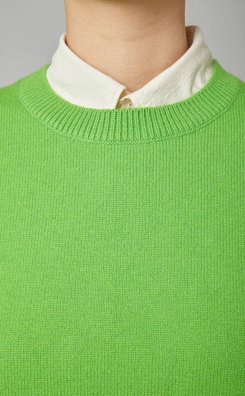 ウールクルーネックニットベスト