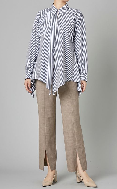 イレギュラーヘムシャツ