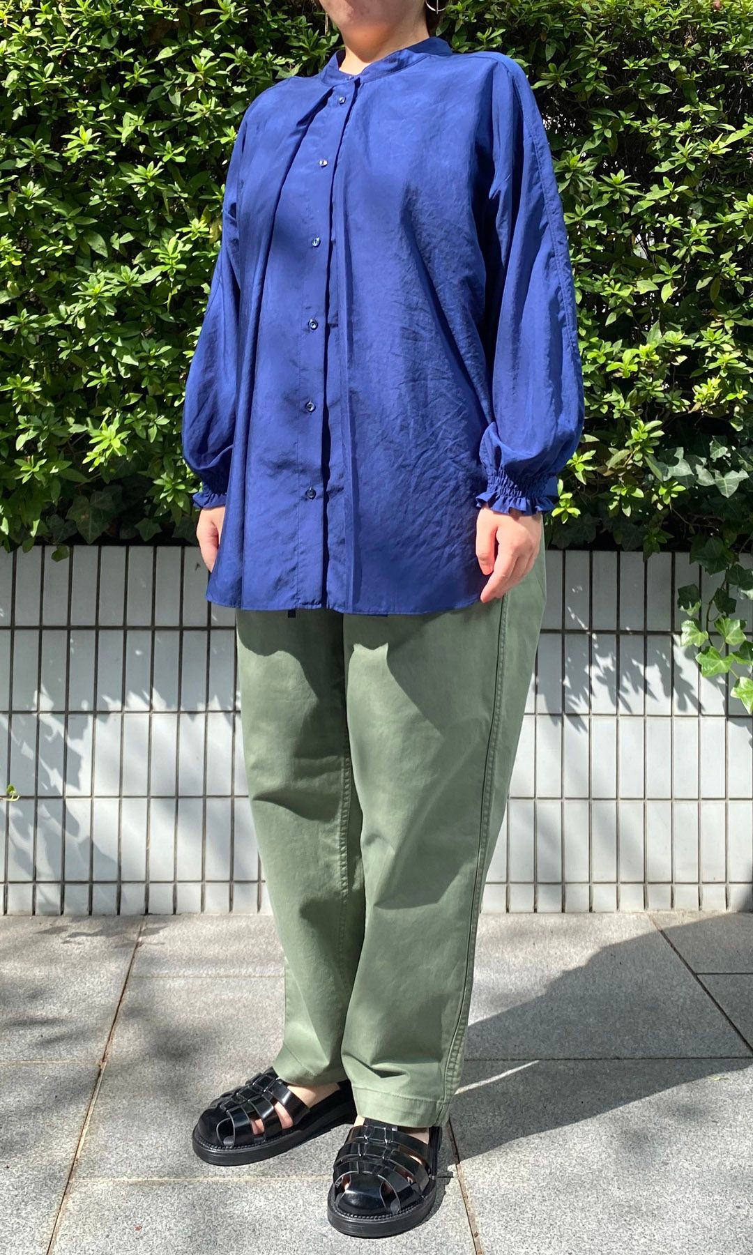 ■542499 lelill レリル ●長袖ブラウス 2wayデザインブラウス LB2107221 サイズ38 レディース オフホワイト lelill レリル カーディーブラウス
