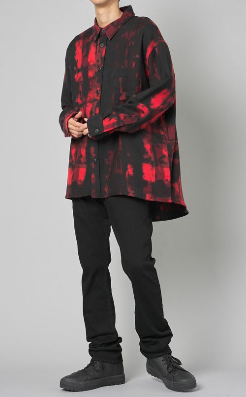 オーバーサイズウールシャツ