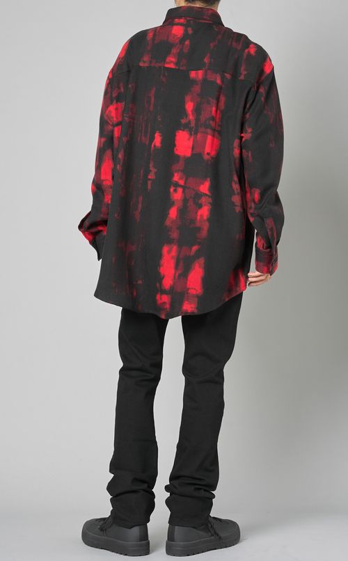 オーバーサイズウールシャツ