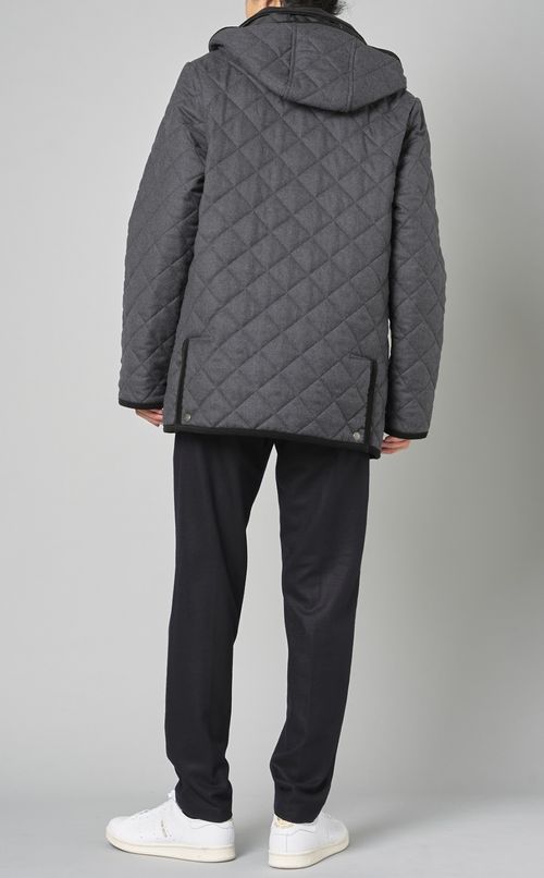 ウールウェーバリーフードブルゾン