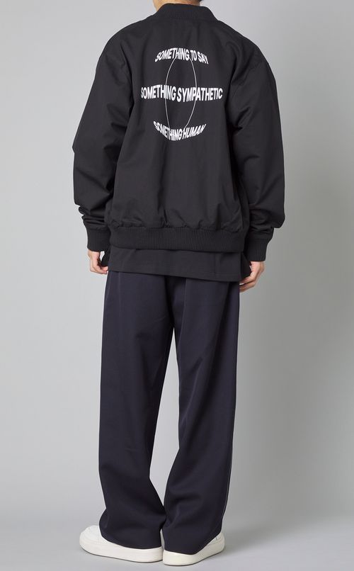 プリントボンバージャケット