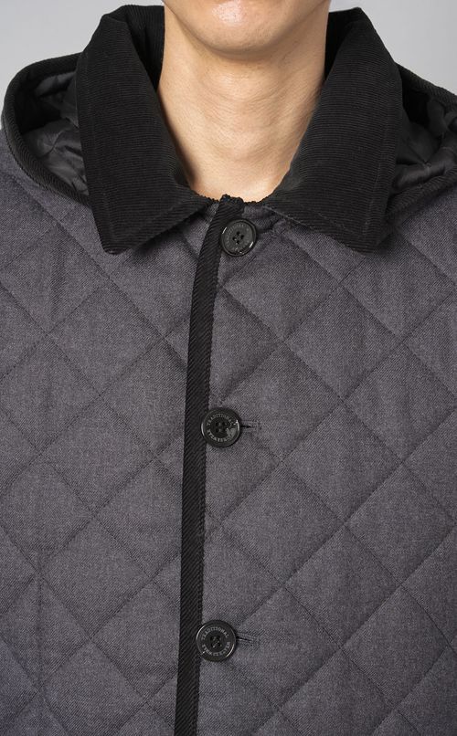 ウールウェーバリーフードブルゾン