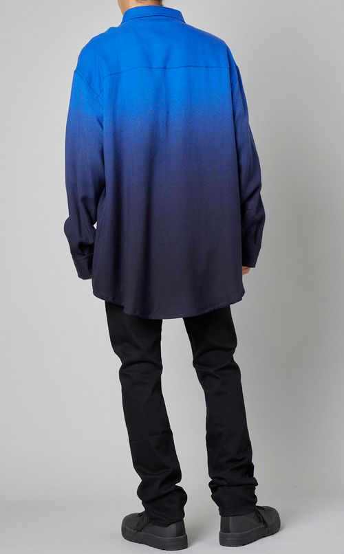 オーバーサイズウールシャツ