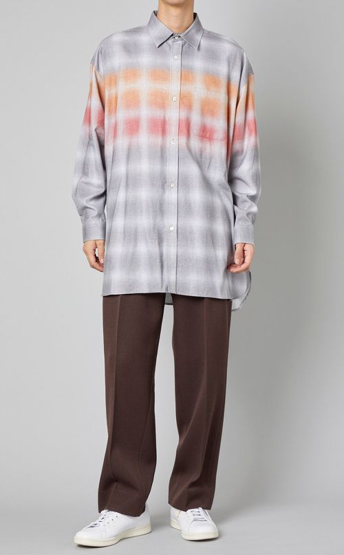 ロングフランネルシャツ