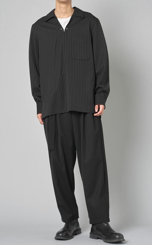 ベルテッドテーパードトラウザー