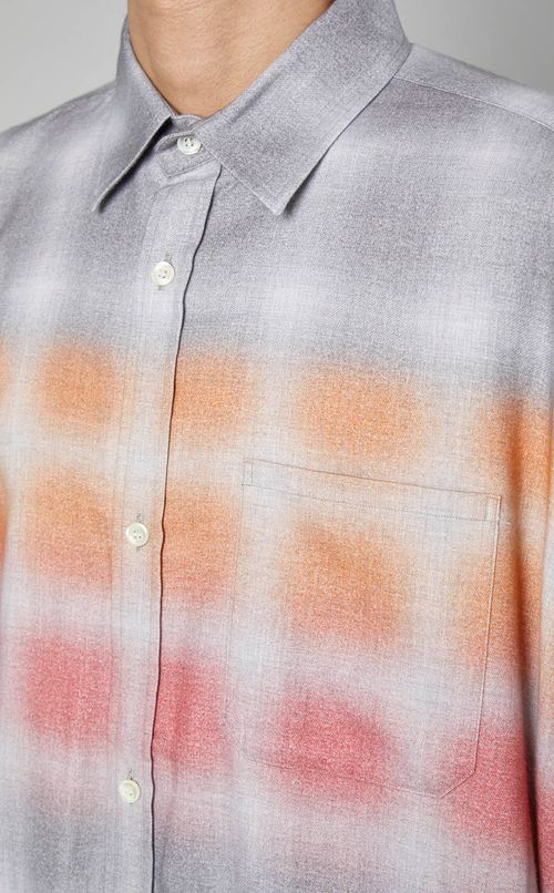 ロングフランネルシャツ