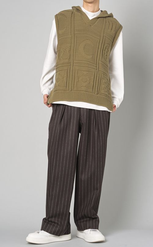 ダブルプリーツトラウザーズ