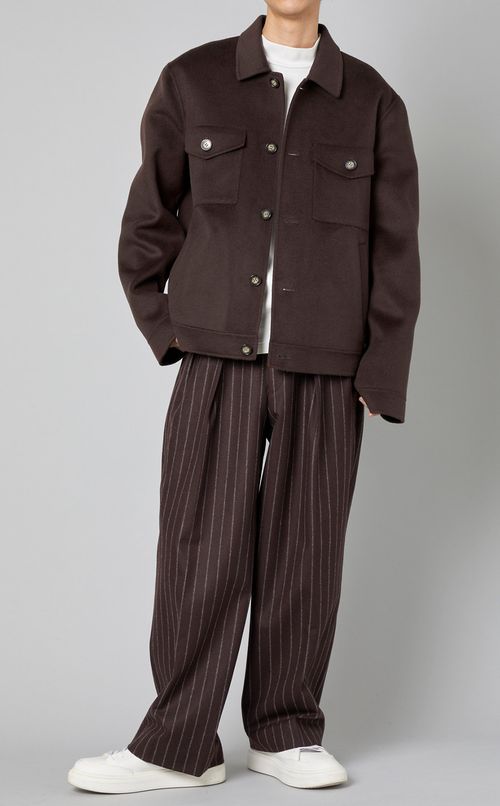 ダブルウールシルクスタジオジャケット