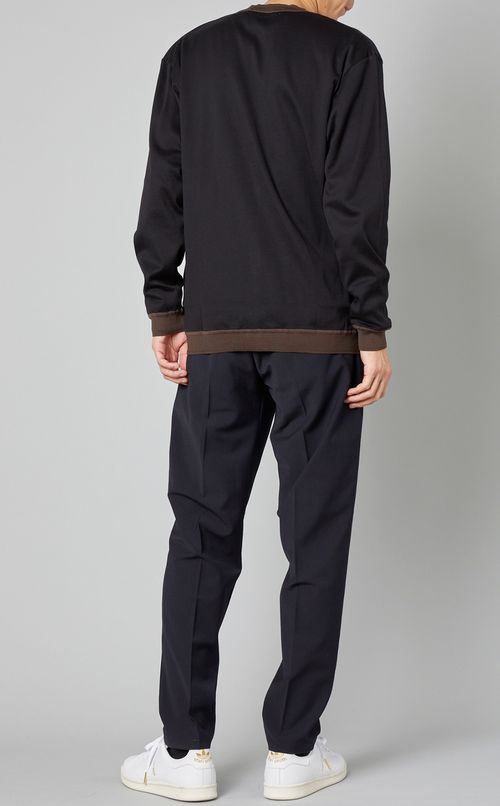 コットンバイカラーカーディガン