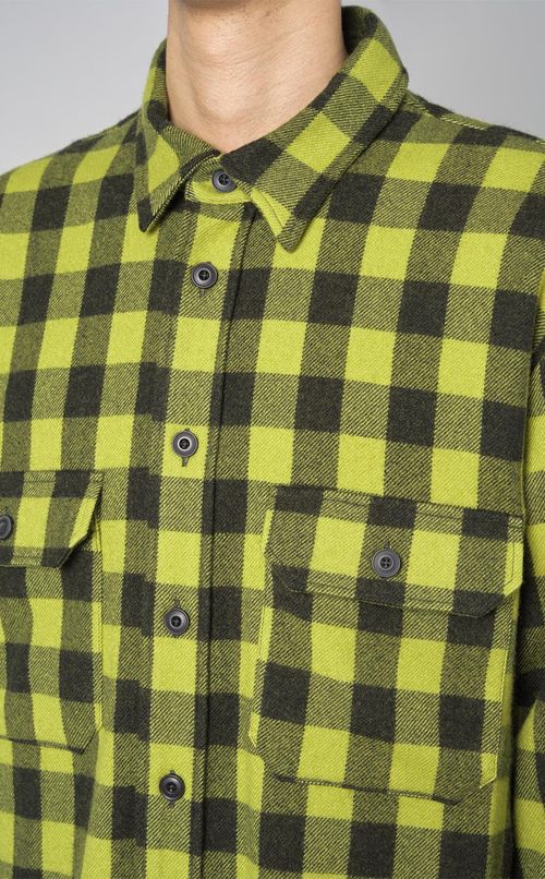 ウールチェックワークシャツ