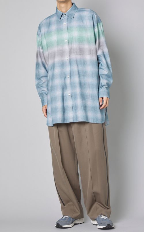 ロングフランネルシャツ