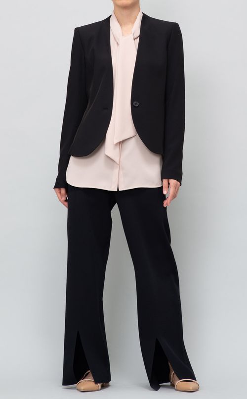 ギャザーボウタイブラウス