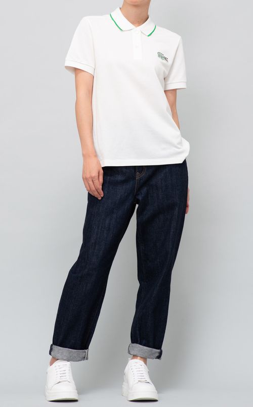 ストライプエンブレムポロシャツ