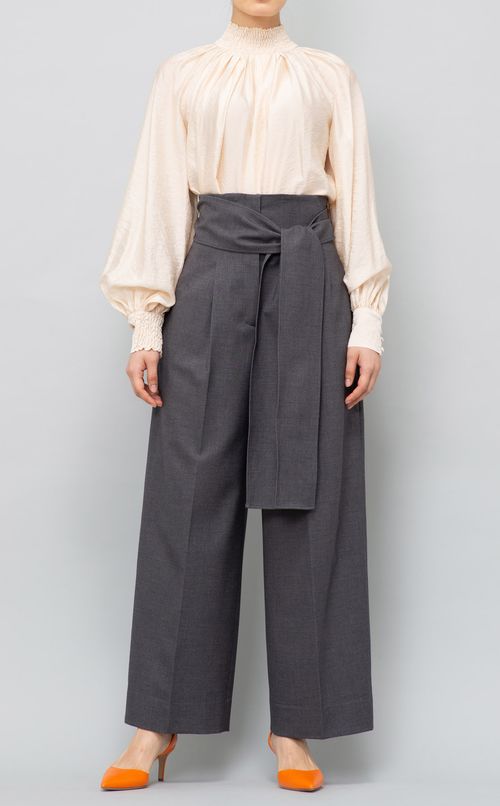 ハイウエストカーブパンツ