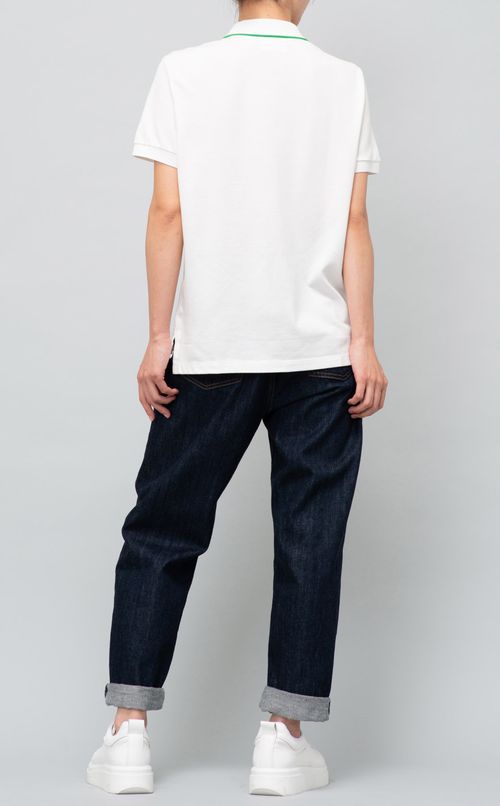 ストライプエンブレムポロシャツ