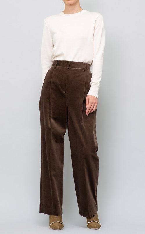 コーデュロイテーパードパンツ